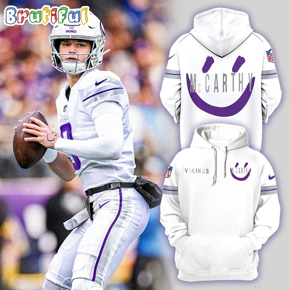Jj Mccarthy Winter Warrior Minnesota Vikings Hoodie 1