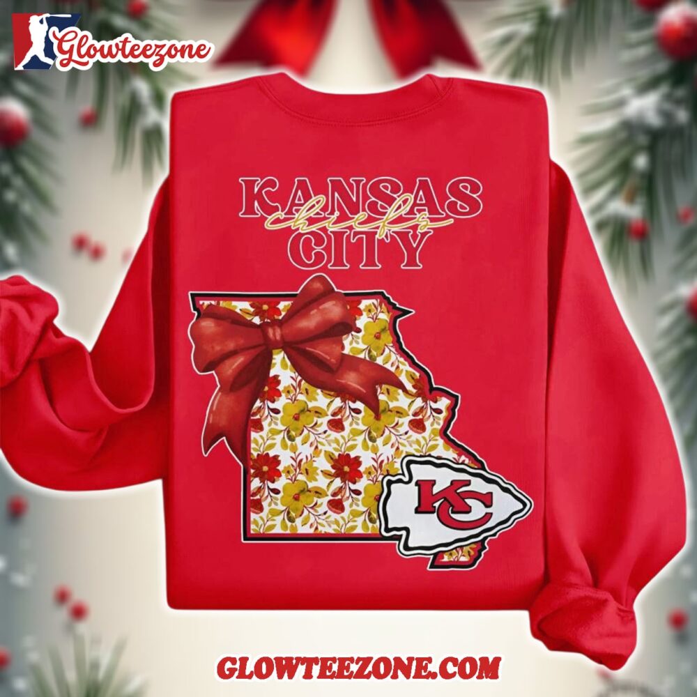 Kansas City Chiefs 2025 Nfl Cozy State Bow Sweatshirt 1