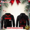 Kansas City Chiefs Black Panther Wakanda Forever All Over Print Hoodie 1