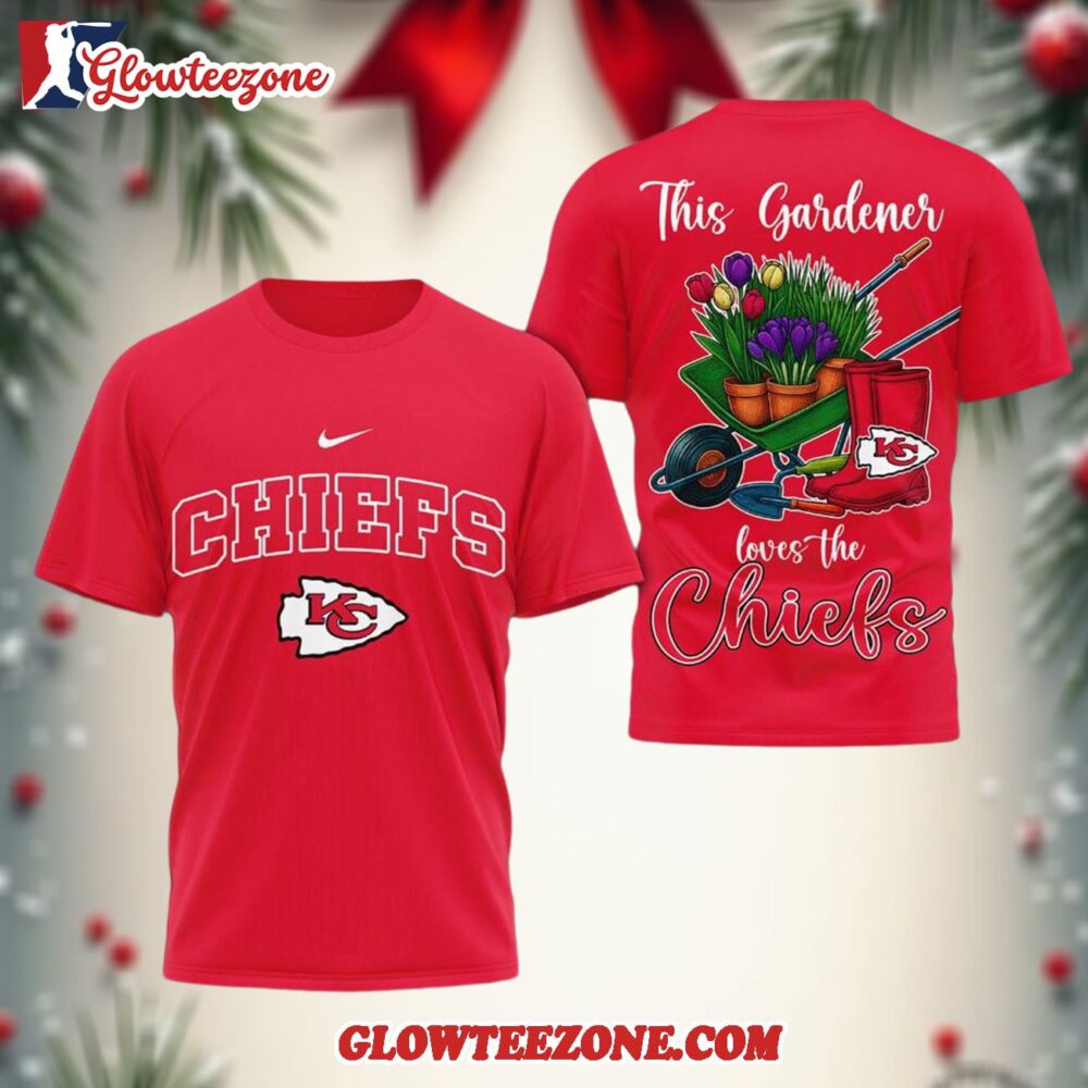 Kansas City Chiefs Nfl This Gardener Loves The Football 3d Shirt 1