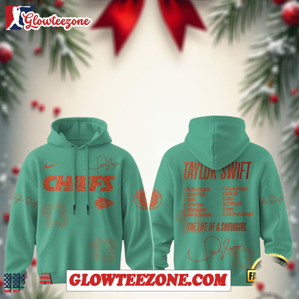 Kansas City Chiefs X Taylor Swift New Album The Life Of A Showgirl Hoodie Shirt 1