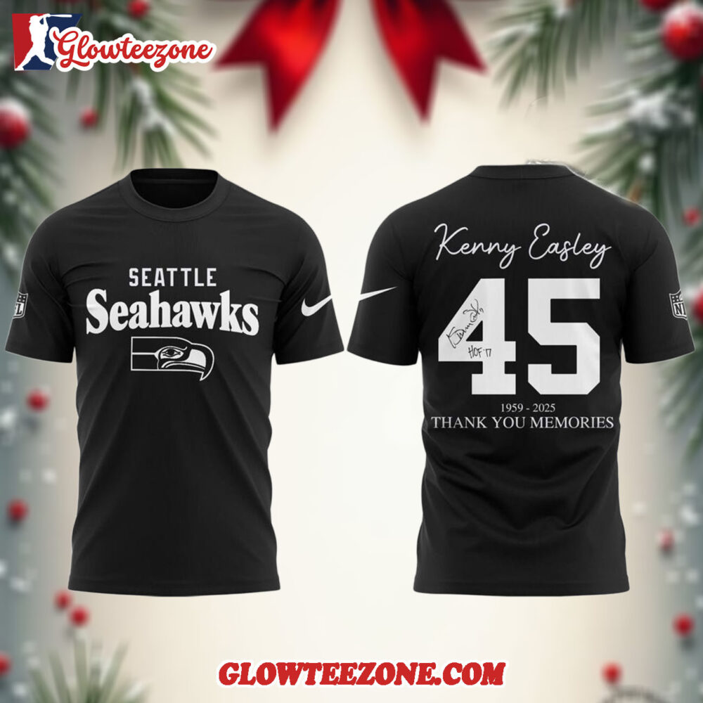 Kenny Easley 1959 2025 Thank For Memories Limited Black Shirt 1