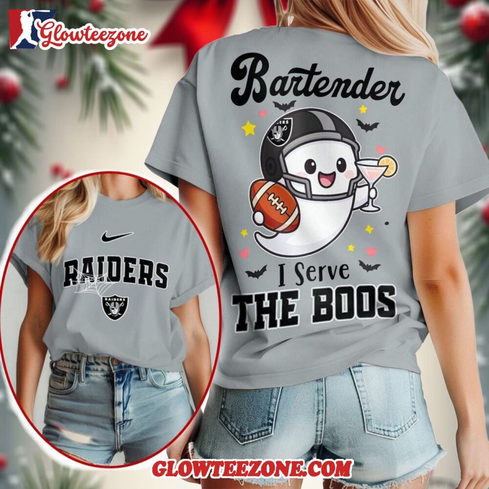 Las Vegas Raiders 2025 Nfl Bartender Halloween Fan All Over Print Shirt 1