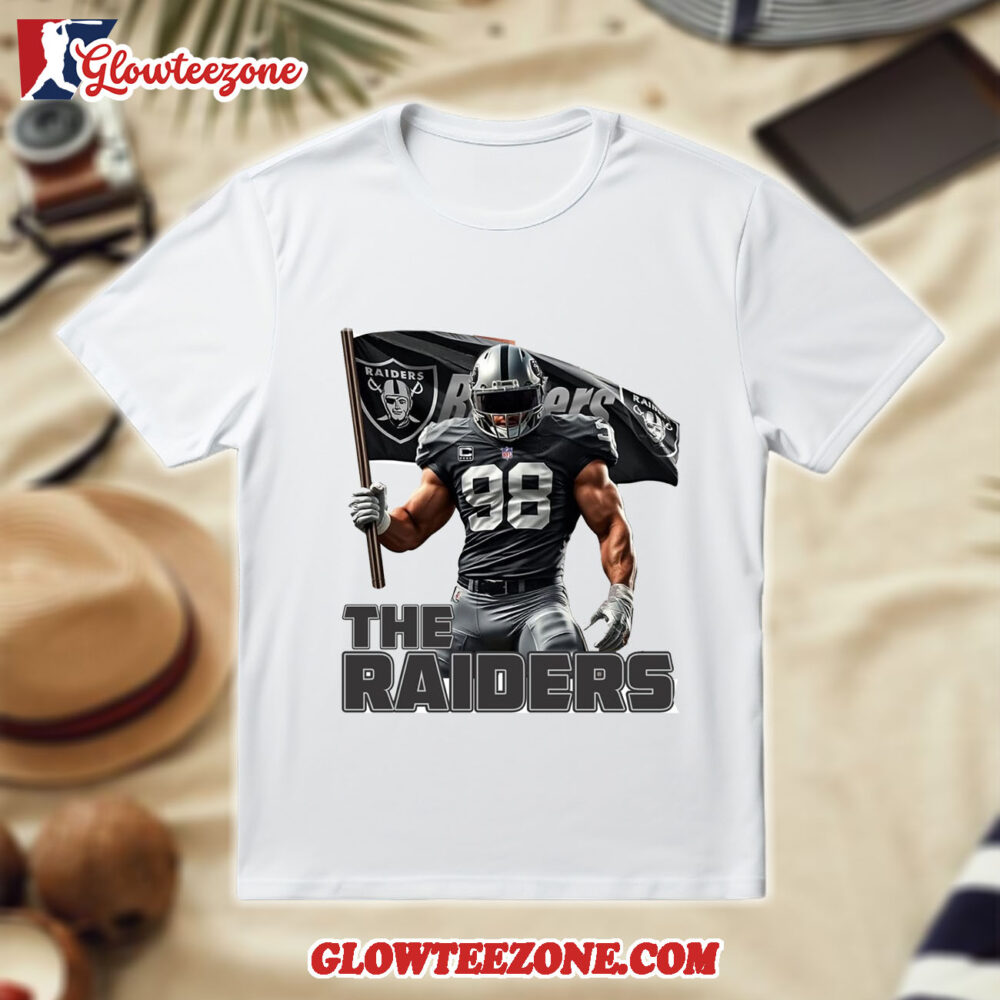 Las Vegas Raiders Maxx Crosby Flag Power T shirt