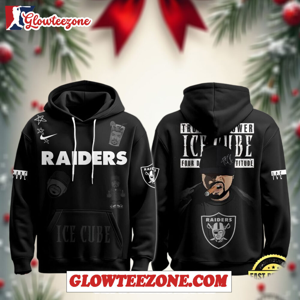 Las Vegas Raiders X Ice Cube Truth To Power All Over Print Hoodie 1