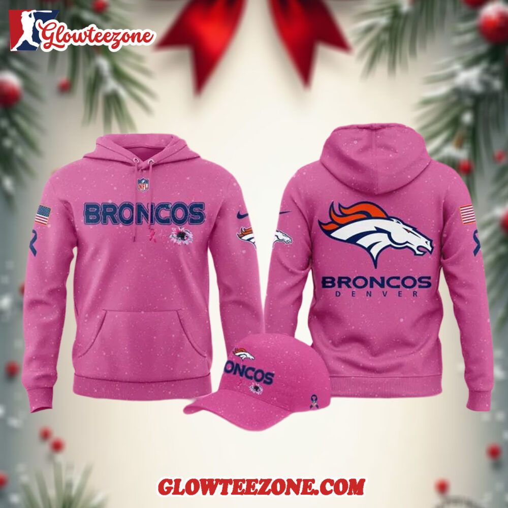 Limited Edition Denver Broncos Breast Cancer Awareness Pink 2025 Hoodie Shirt 1