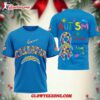 Los Angeles Chargers Autism Awareness 3d Shirt 1