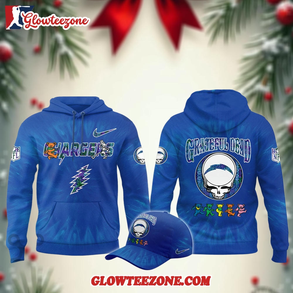 Los Angeles Chargers Grateful Dead Limited Hoodie 1