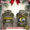 Los Angeles Rams Nfl Veteran Birthday 2025 Custom Name Unisex Hoodie 1