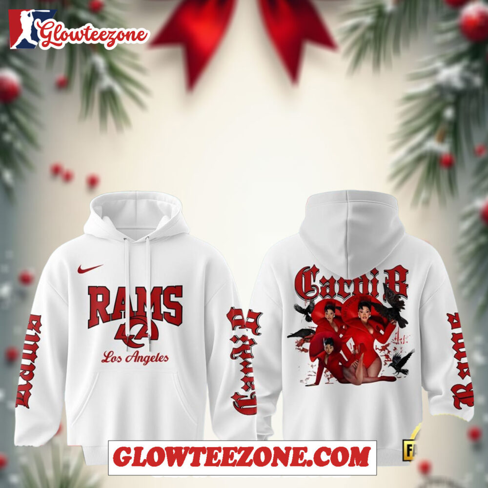 Los Angeles Rams X Cardi B Little Miss Drama Tour 2026 Limited Edition Hoodie 1