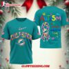 Miami Dolphins Autism Awareness 3d Shirt 1