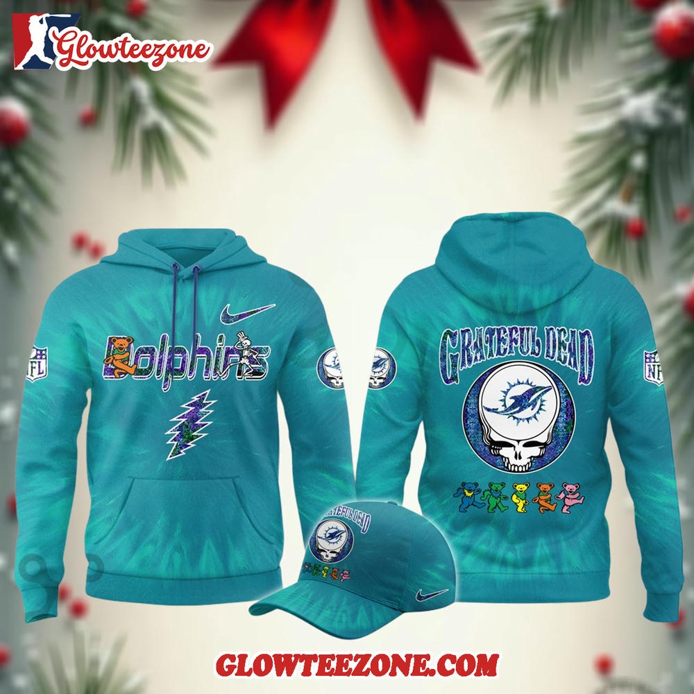 Miami Dolphins Grateful Dead Limited Hoodie 1
