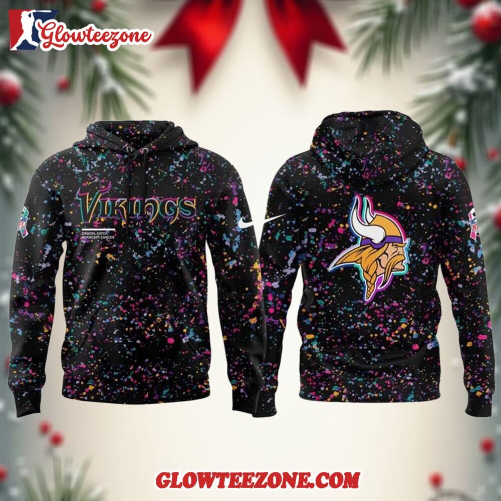 Minnesota Vikings 2025 Nfl Crucial Catch New Design Hoodie Shirt 1