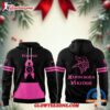 Minnesota Vikings Winter Warrior Intercept Cancer Black Hoodie 1
