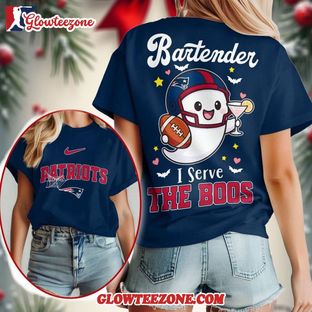 New England Patriots 2025 Nfl Bartender Halloween Fan All Over Print Shirt 1