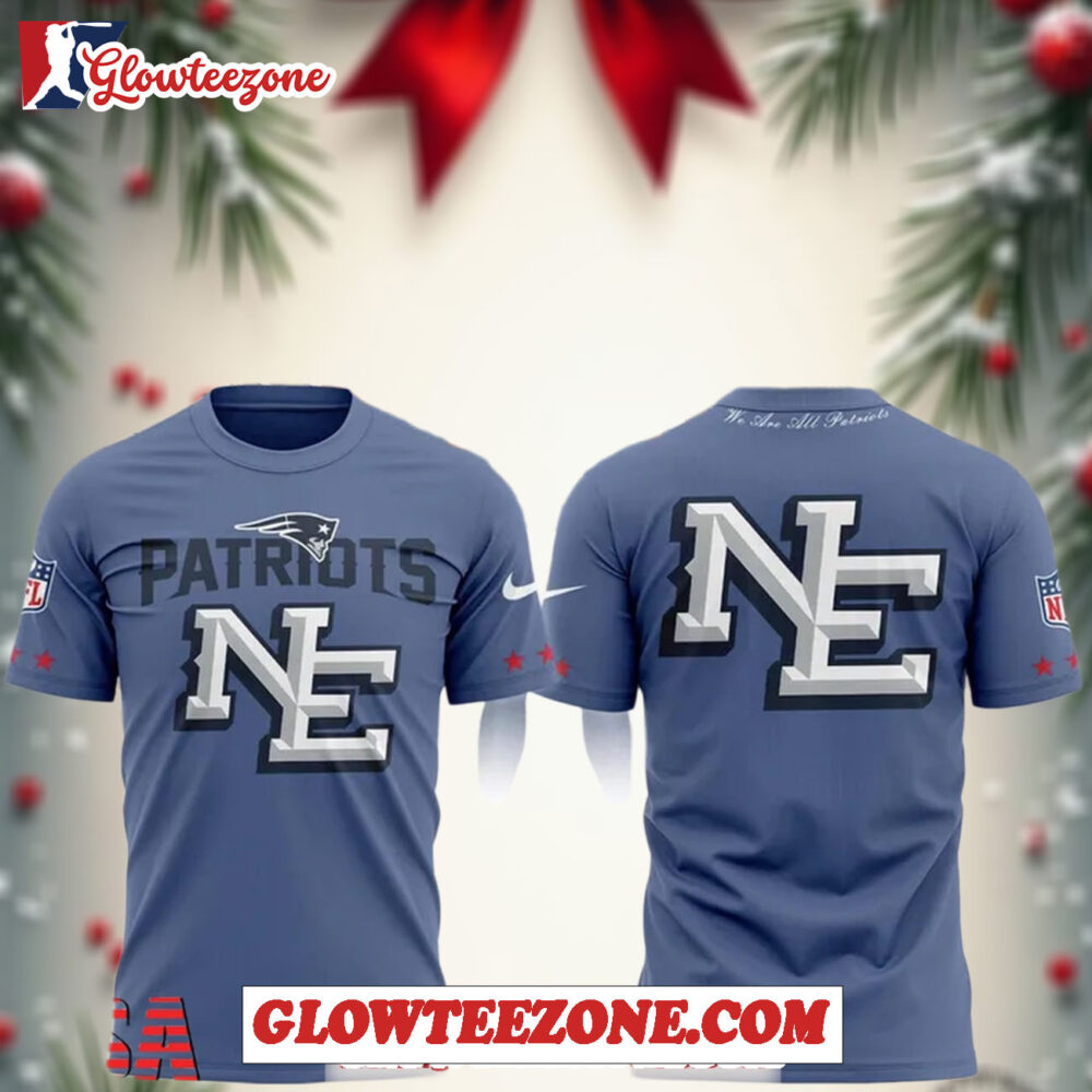 New England Patriots 2025 Nfl Nike Rivalries We Are All Patriots 3d Shirt 1