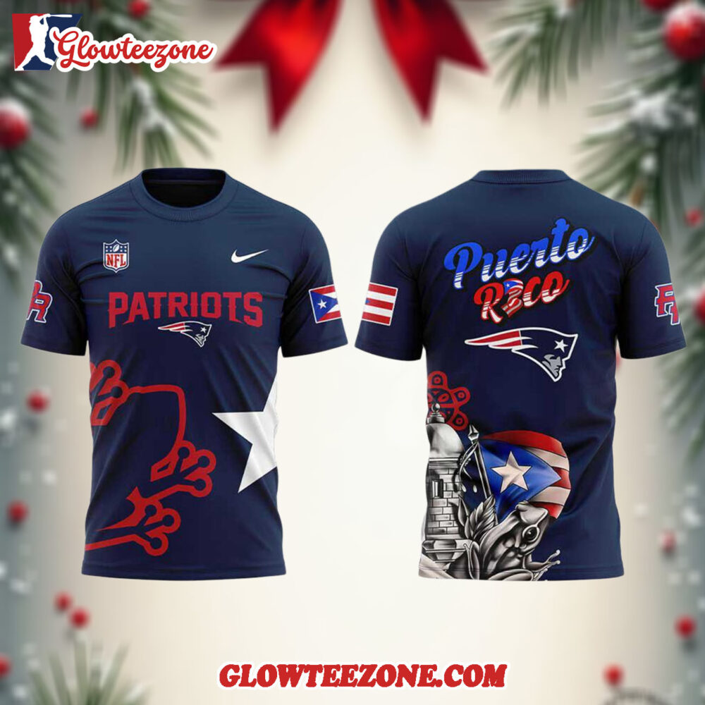 New England Patriots 2025 Nfl Puerto Rican Heritage 3d Shirt 1