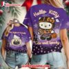New England Patriots Nfl Hello Kitty Cute And Spooky Halloween 2025 Unisex 3d Shirt 1