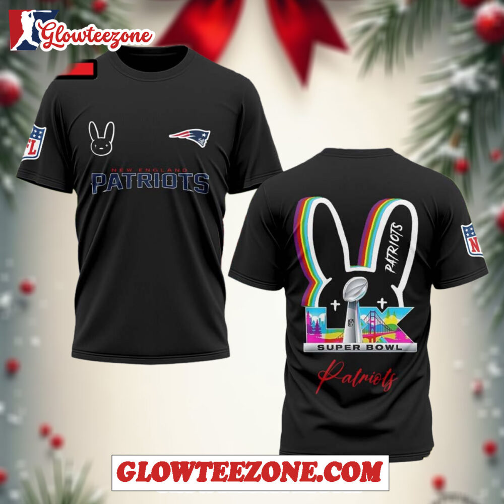 New England Patriots X Bad Bunny Super Bowl Lx 2026 All Over Print Shirt 1