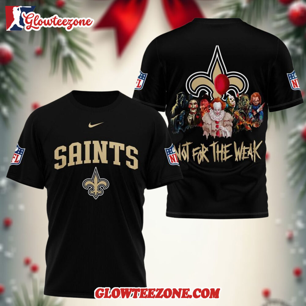 New Orleans Saints 2025 Nfl Not For The Weak Halloween All Over Print Shirt 1