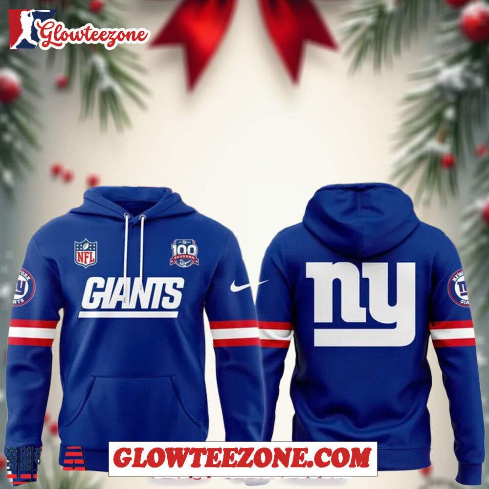 New York Giants Blue New Season 2025 Hoodie Shirt 1
