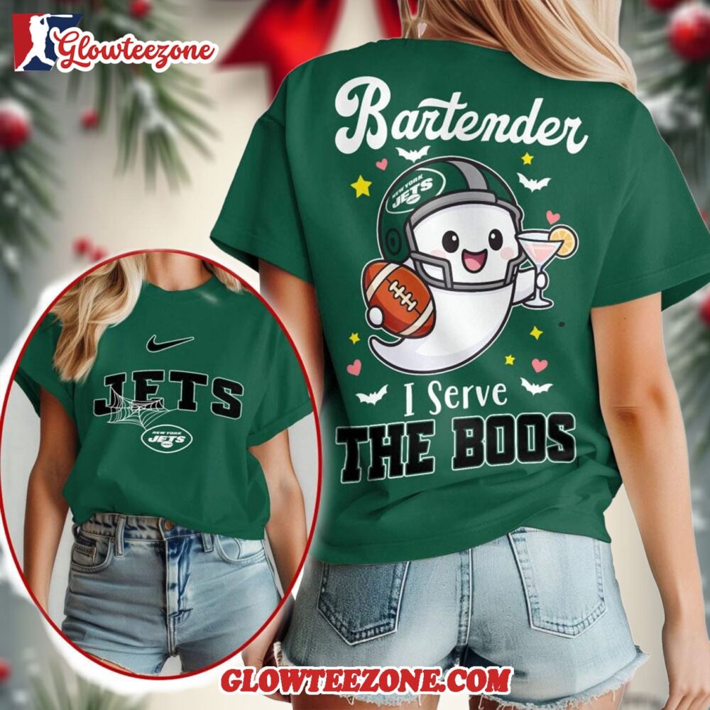 New York Jets 2025 Nfl Bartender Halloween Fan All Over Print Shirt 1