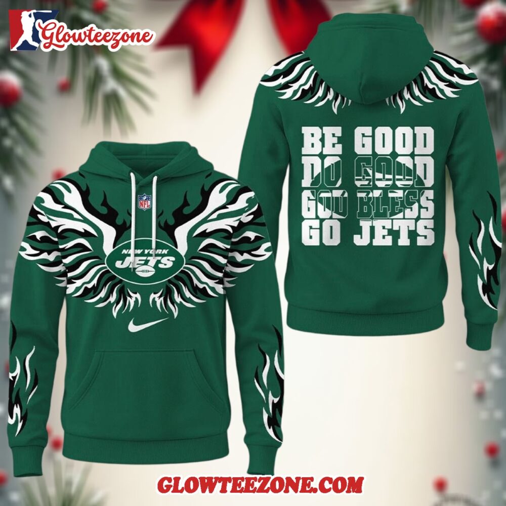 New York Jets 2025 Nfl Fire Wings All Over Print Hoodie Shirt 1