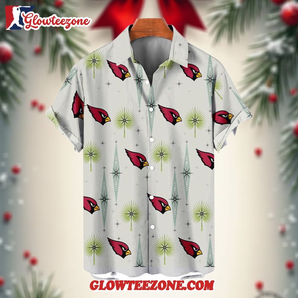 Nfl Arizona Cardinals Football Team Logo Funny Aloha Hawaiian Shirt 1