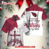 Nfl Arizona Cardinals In My Veins Jesus Im My Heart Hawaiian Shirt 1
