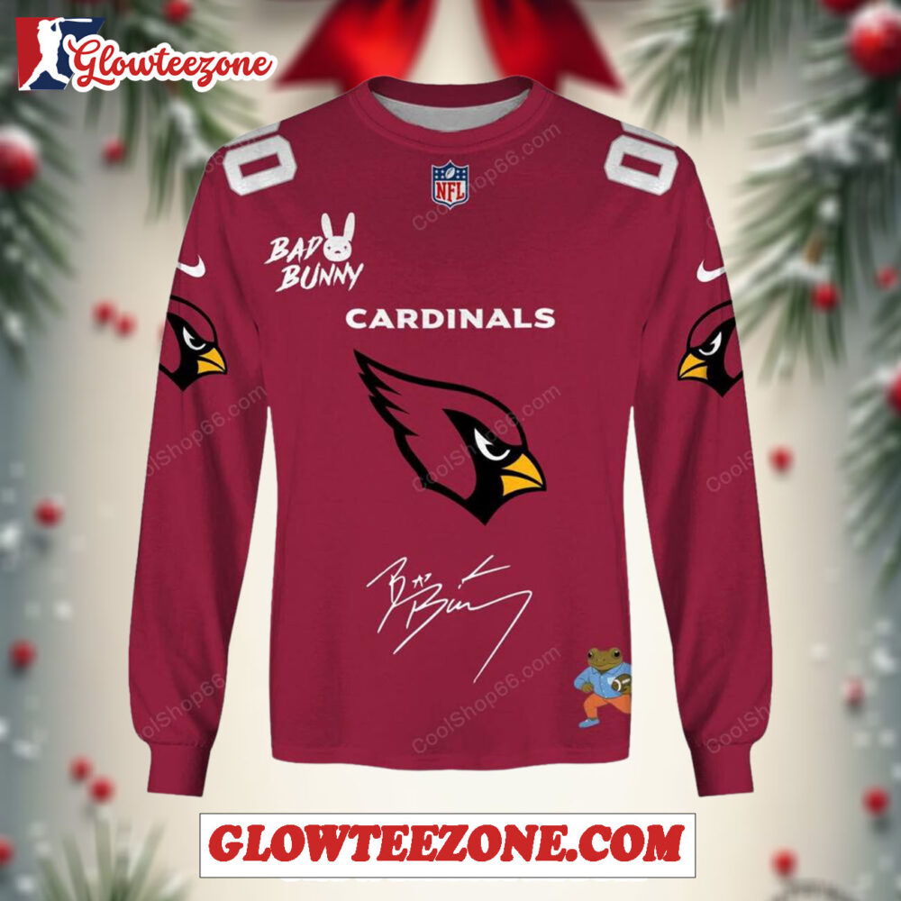 Nfl Arizona Cardinals X Bad Bunny Super Bowl 2026 Special Edition Custom Sweatshirt 1