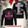 Nfl Baltimore Ravens My God Is Stronger Than Breast Cancer 2025 Black Sweatshirt 1