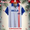 Nfl Buffalo Bills Classic Retro Mascot Line Summer Beach Hawaiian Shirt 1