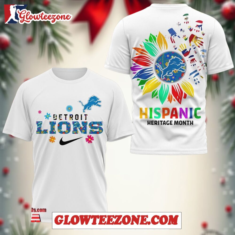 Nfl Detroit Lions Hispanic Heritage Month Unisex T shirt 1