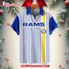 Nfl Los Angeles Rams Classic Retro Mascot Line Summer Beach Hawaiian Shirt 1
