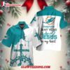 Nfl Miami Dolphins In My Veins Jesus Im My Heart Hawaiian Shirt 1