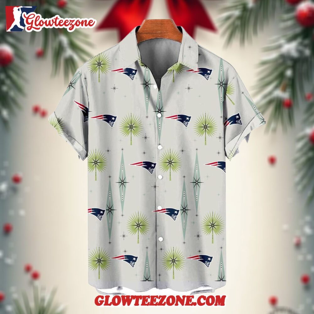 Nfl New England Patriots Football Team Logo Funny Aloha Hawaiian Shirt 1
