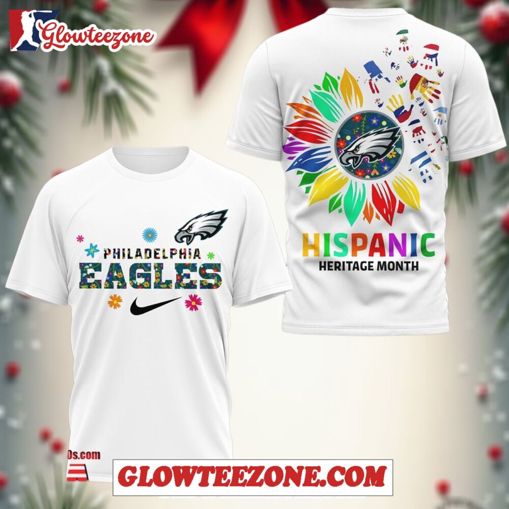 Nfl Philadelphia Eagles Hispanic Heritage Month Unisex T shirt 1