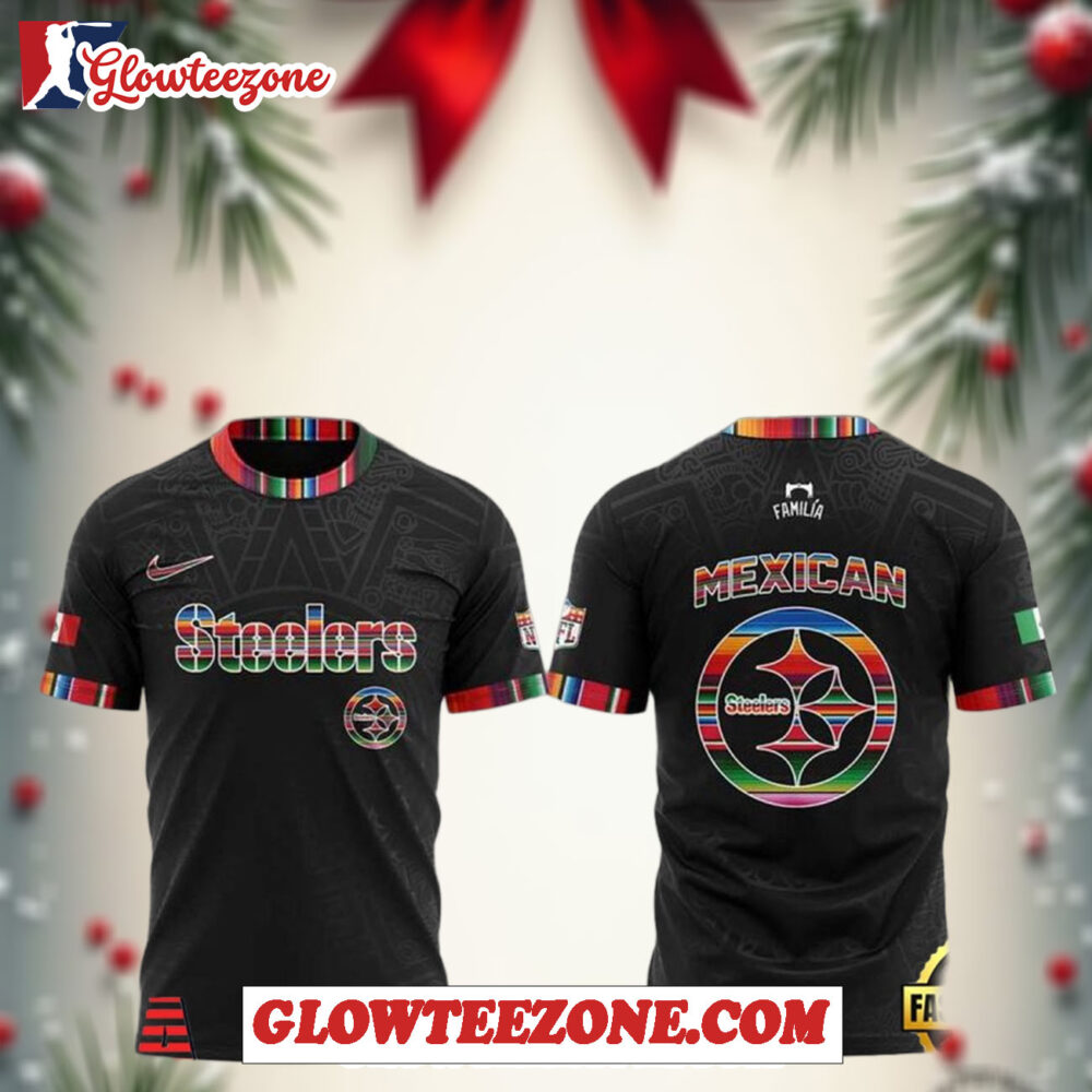 Nfl Pittsburgh Steelers Mexican Heritage 2025 Unisex 3d Shirt 1