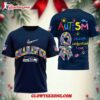 Nfl Seattle Seahawks 2025 Autism Awareness 3d Shirt 1