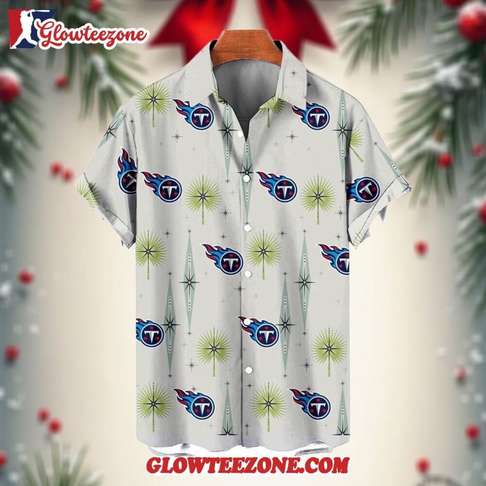 Nfl Tennessee Titans Football Team Logo Funny Aloha Hawaiian Shirt 1