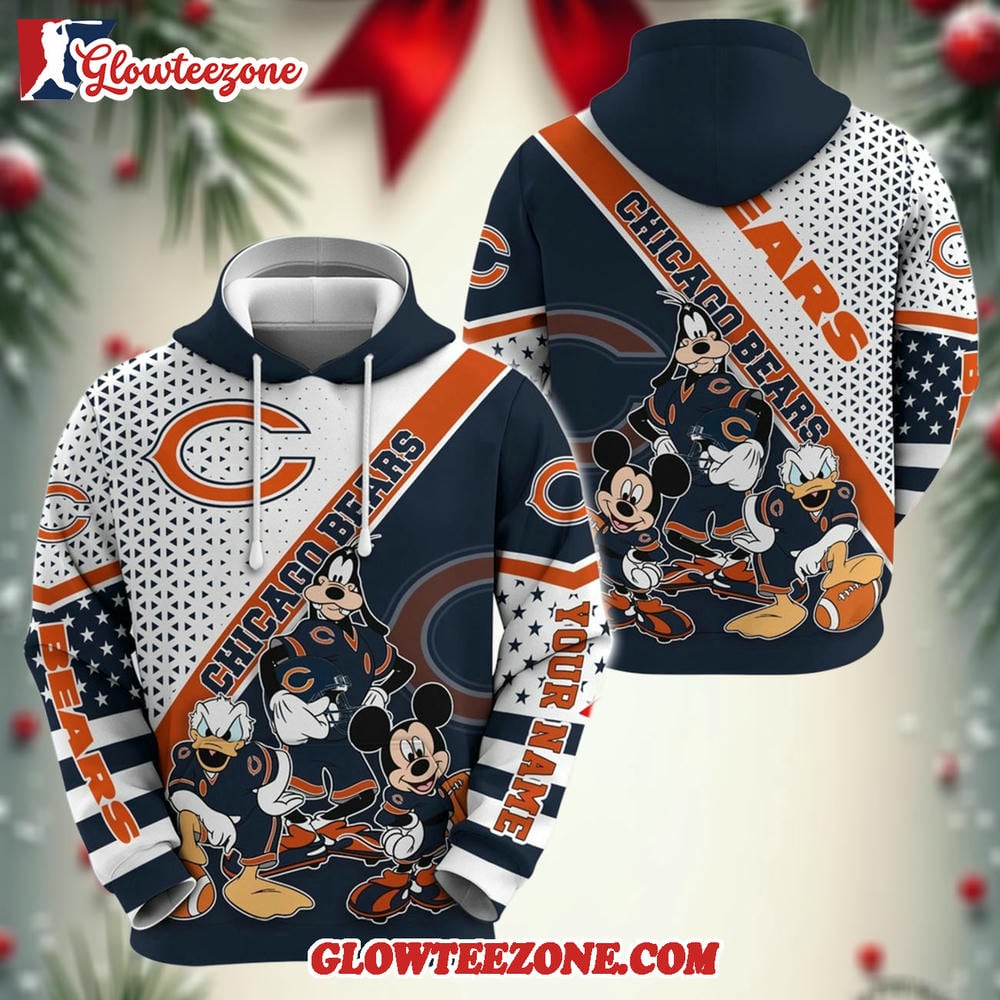 Personalized Chicago Bears Hoodie Character Cartoon Movie Unisex Hoodie 1