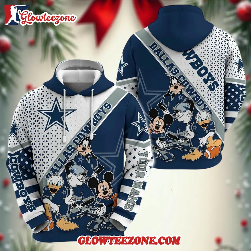 Personalized Dallas Cowboys Hoodie Character Cartoon Movie Unisex Hoodie 1