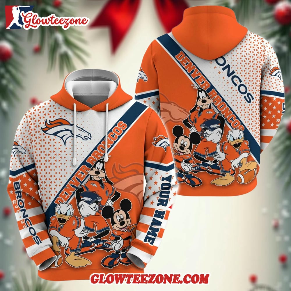 Personalized Denver Broncos Hoodie Character Cartoon Movie Unisex Hoodie 1