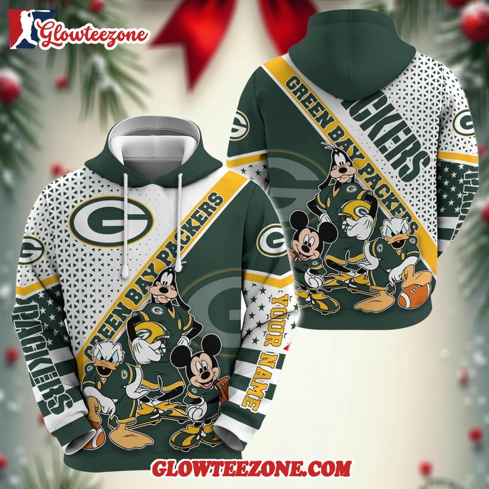 Personalized Green Bay Packers Hoodie Character Cartoon Movie Unisex Hoodie 1