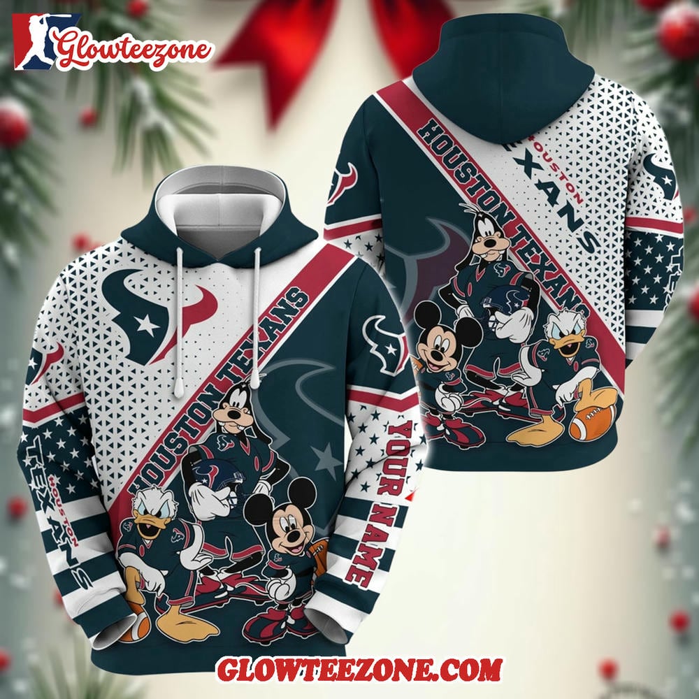 Personalized Houston Texans Hoodie Character Cartoon Movie Unisex Hoodie 1