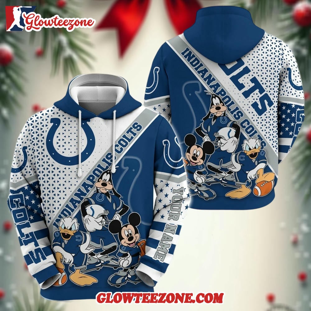 Personalized Indianapolis Colts Hoodie Character Cartoon Movie Unisex Hoodie 1