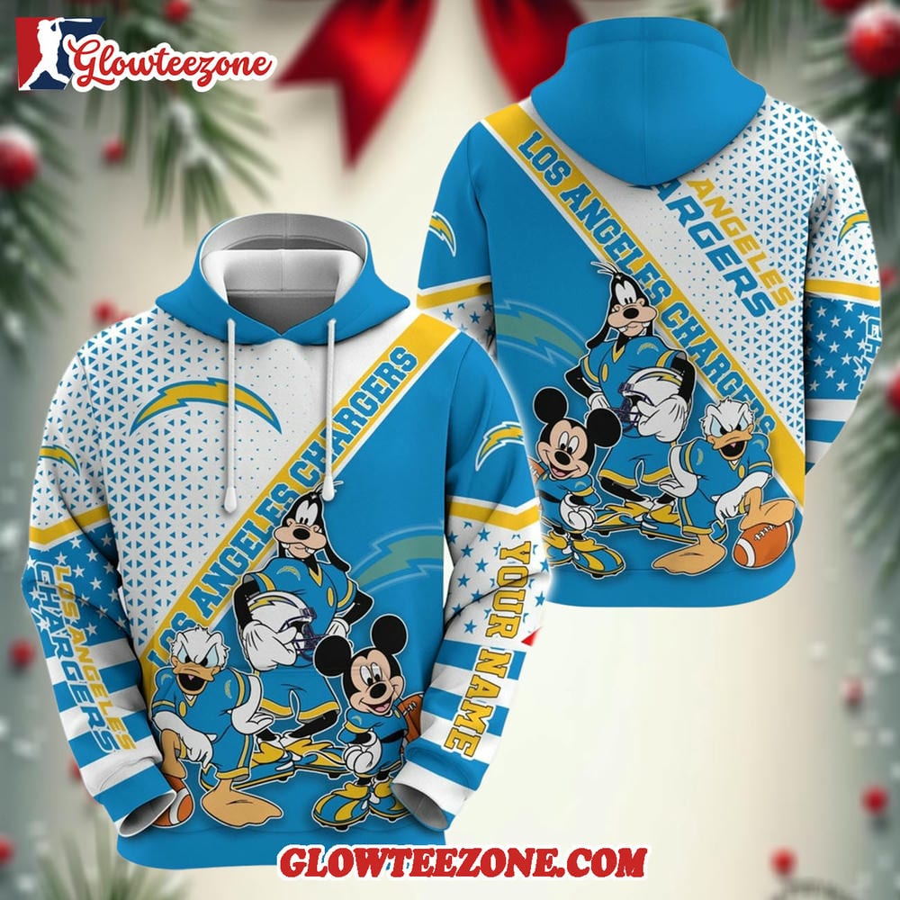 Personalized Los Angeles Chargers Hoodie Character Cartoon Movie Unisex Hoodie 1