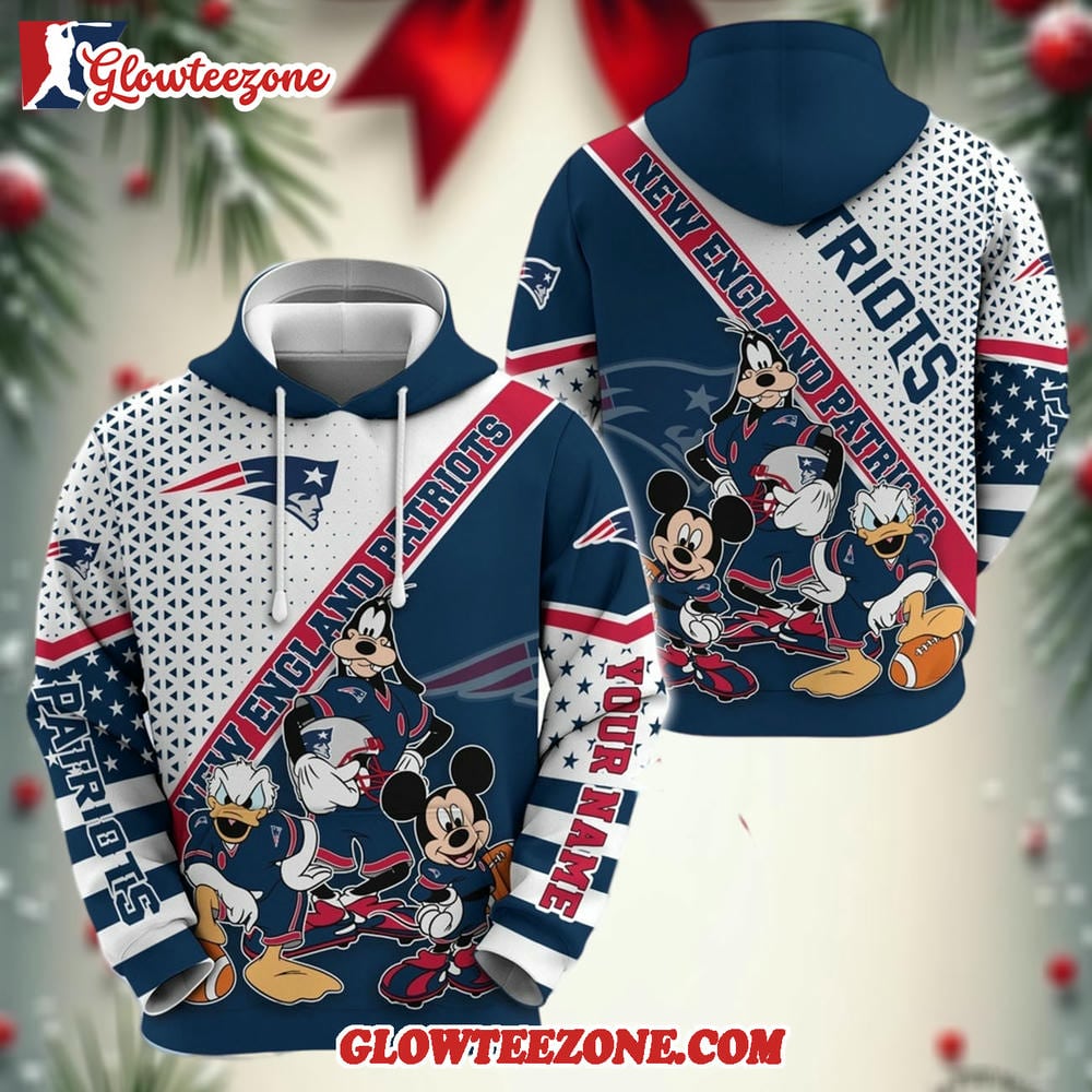 Personalized New England Patriots Hoodie Character Cartoon Movie Unisex Hoodie 1