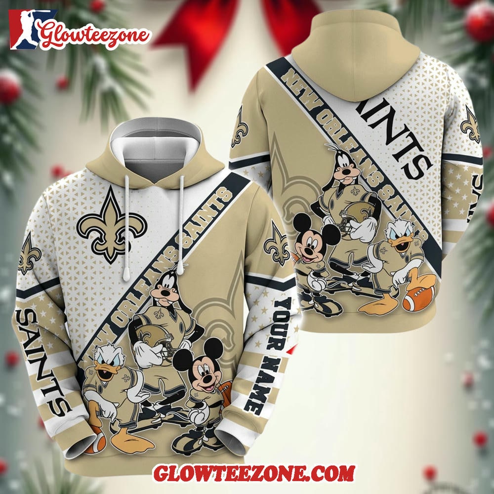 Personalized New Orleans Saints Hoodie Character Cartoon Movie Unisex Hoodie 1