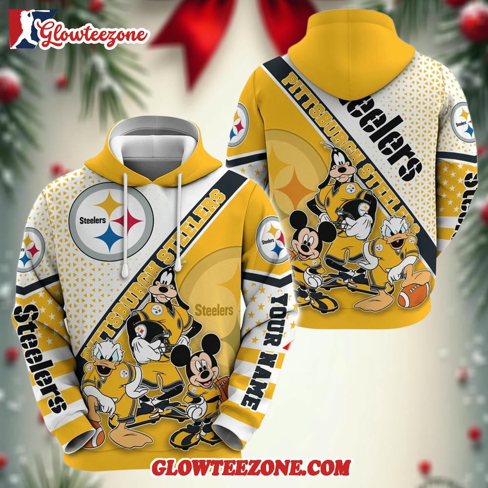 Personalized Pittsburgh Steelers Hoodie Character Cartoon Movie Unisex Hoodie 1